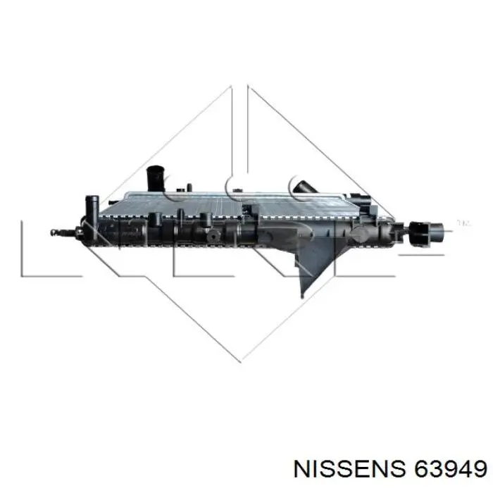 Купити 63949 Nissens Радіатор двигуна