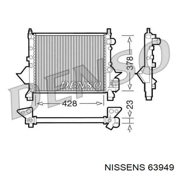 Радіатор 63949 Nissens