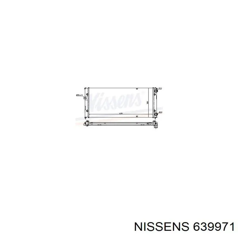 639971 Nissens радіатор охолодження двигуна