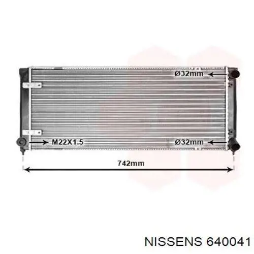 Радіатор 640041 Nissens