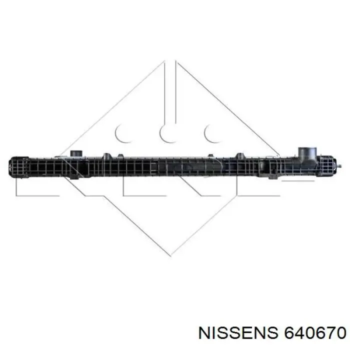 Радіатор основний Nissens 640670 ціна, від 356.39 USD
