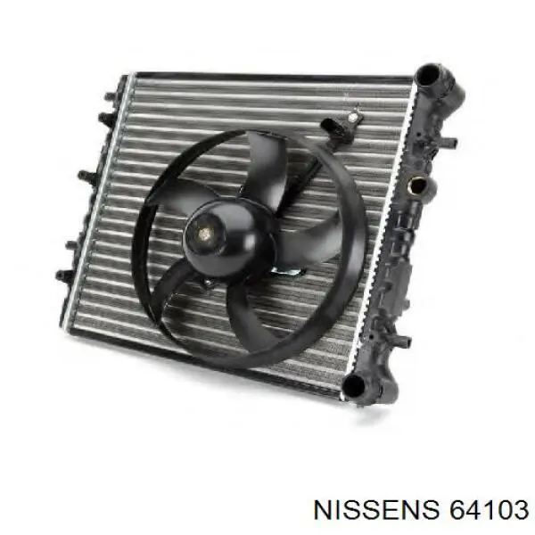 64103 Nissens радіатор охолодження двигуна