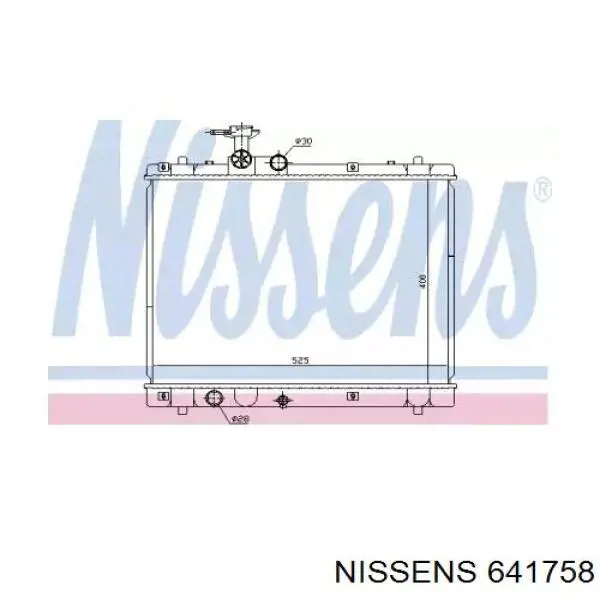 Радіатор 641758 Nissens