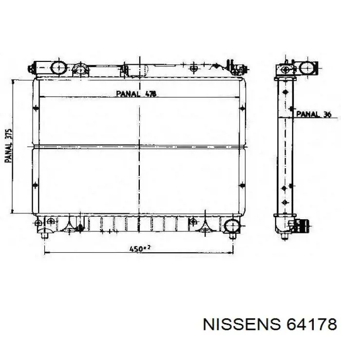 Радіатор основний NRF 50431 ціна, від 588.46 USD