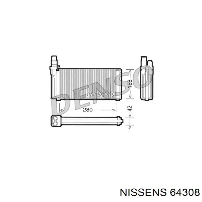 Радіатор 64308 Nissens