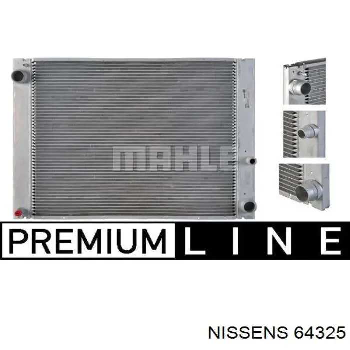 Радіатор основний Nissens 64325 ціна, від 215.30 USD