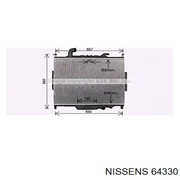 Радіатор 64330 Nissens