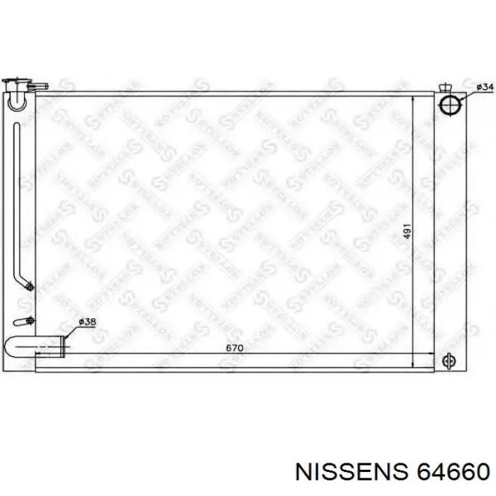 64660 Nissens Радіатор охолодження двигуна