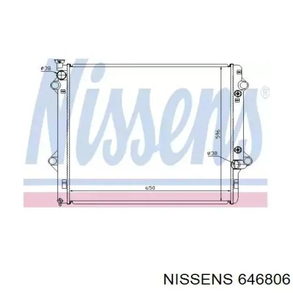 Радіатор охолодження Nissens 646806