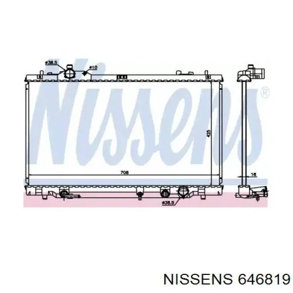 Радіатор 646819 Nissens