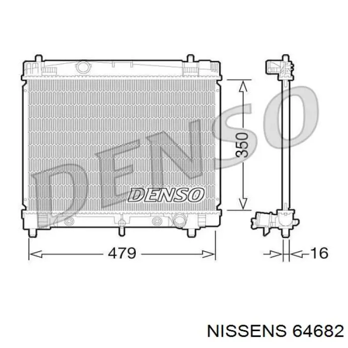 Радіатор 64682 Nissens