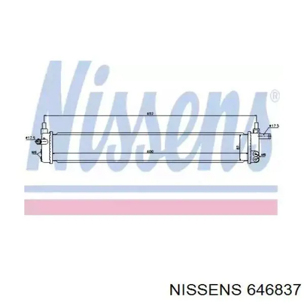 646837 Nissens Радіатор охолодження двигуна