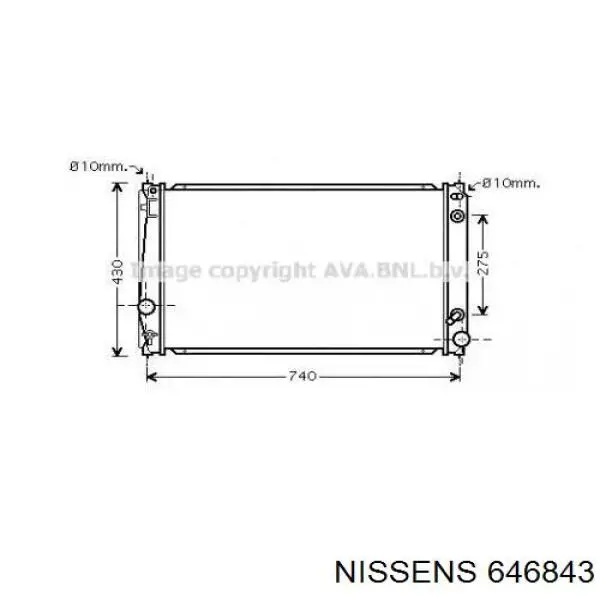 Радіатор 646843 Nissens
