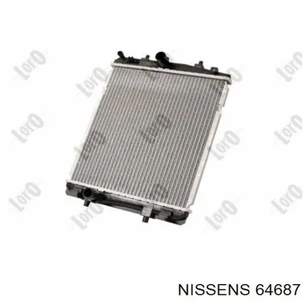 Радіатор основний Nissens 64687 ціна, від 60.37 USD
