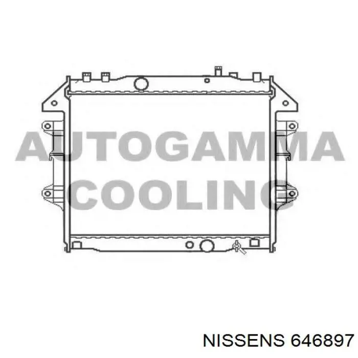 Купити 646897 Nissens Радіатор двигуна