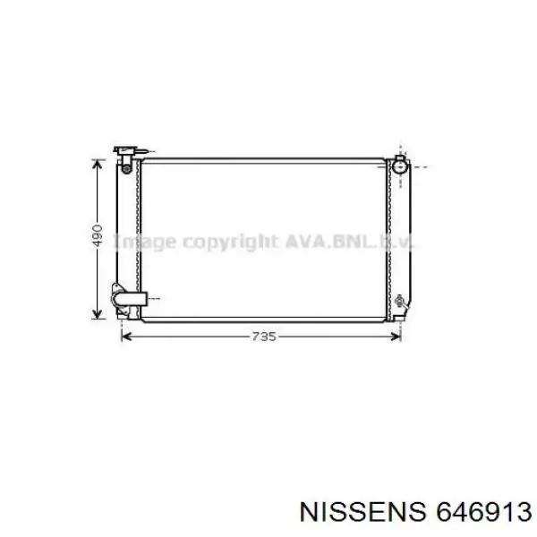 Радіатор основний Nissens 646913 ціна, від 145.83 USD