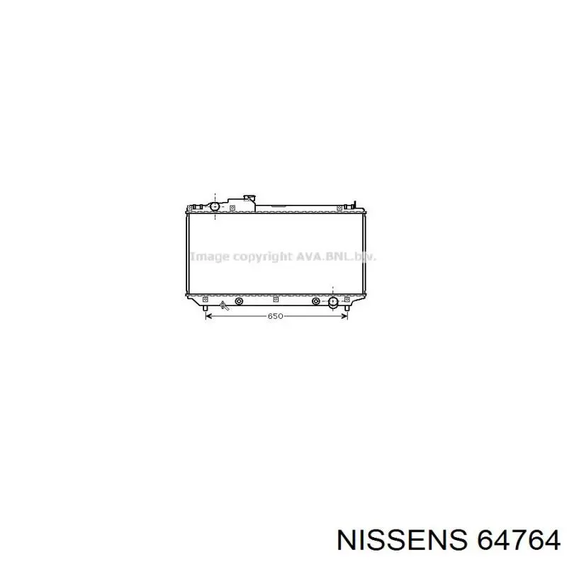 64764 Nissens Радіатор охолодження двигуна