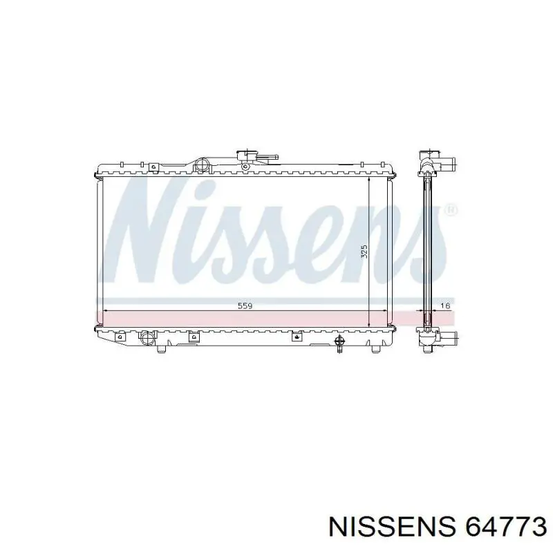 Радіатор 64773 Nissens