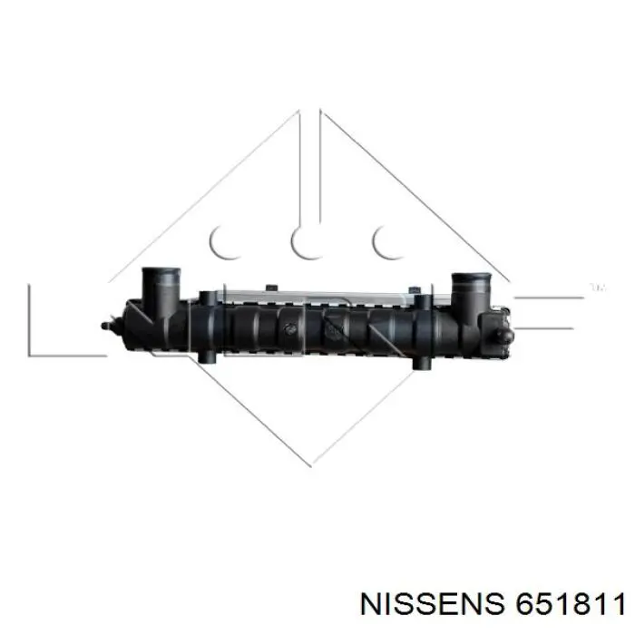 Радіатор основний Nissens 651811 ціна, від 36.06 USD