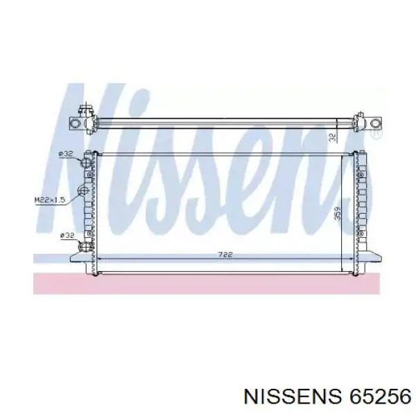Радіатор охолодження Nissens 65256