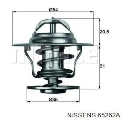 65262A Nissens Радіатор охолодження двигуна