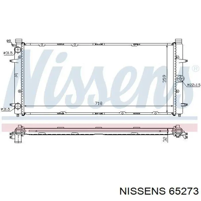 Радіатор 65273 Nissens