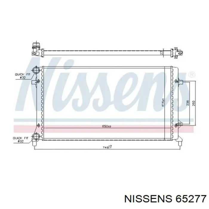 Радіатор 65277 Nissens