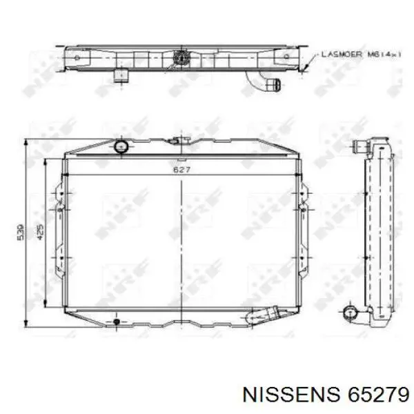 Радіатор основний Nissens 65279 ціна, від 54.93 USD