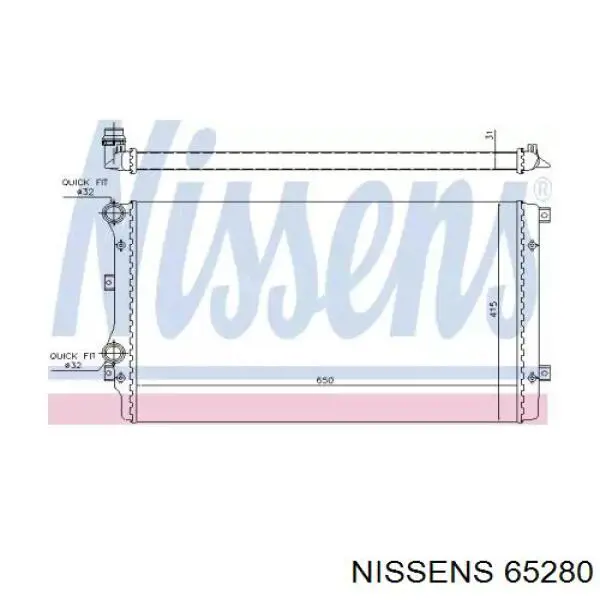 Радіатор 65280 Nissens
