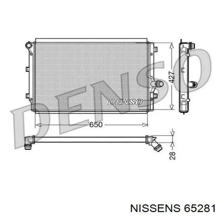 Радіатор 65281 Nissens