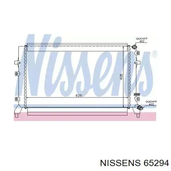 65294 Nissens Радіатор охолодження двигуна
