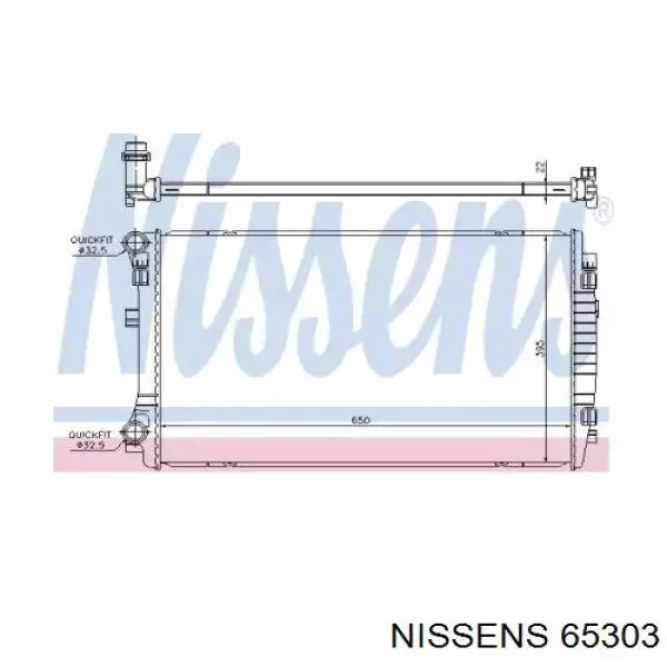 Радіатор 65303 Nissens