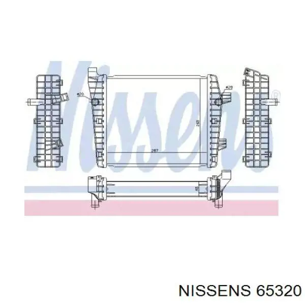 Купити 65320 Nissens Радіатор охолодження, додатковий