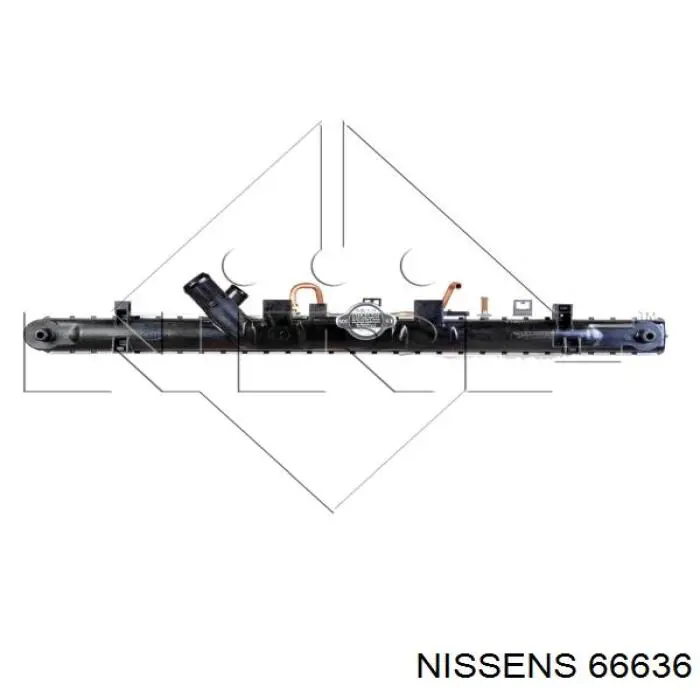 66636 Nissens Радіатор охолодження двигуна