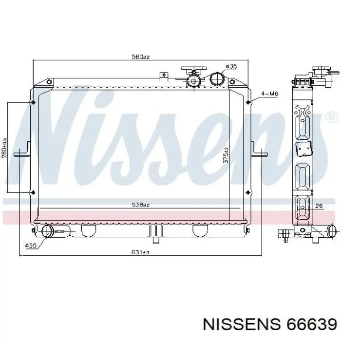 Радіатор 66639 Nissens