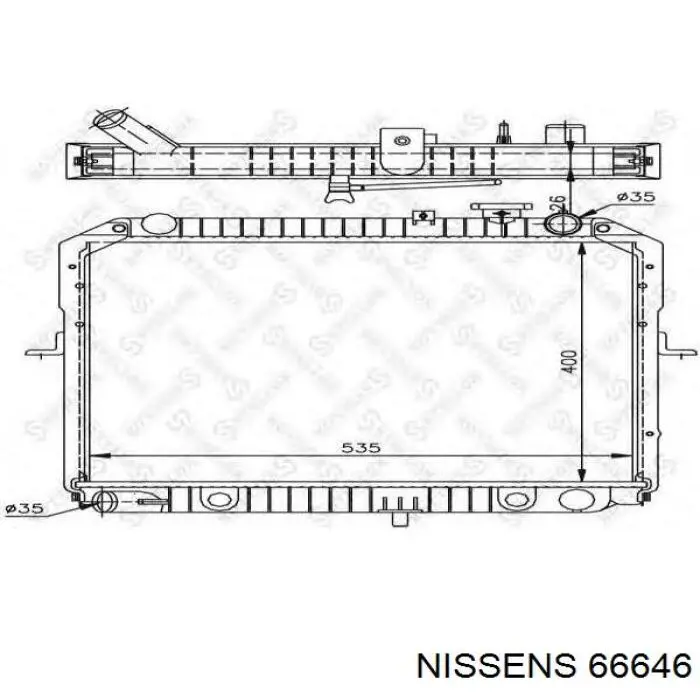 Радіатор 66646 Nissens