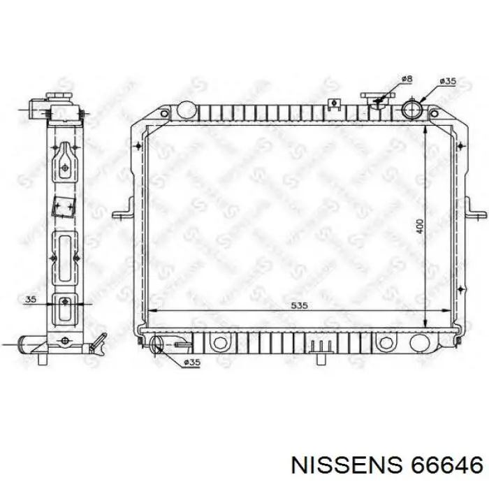 Радіатор 66646 Nissens