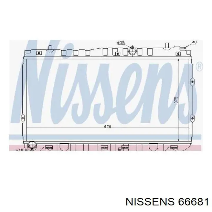 Радіатор 66681 Nissens