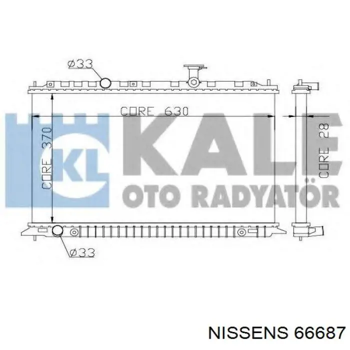 Радіатор 152078 Glyser