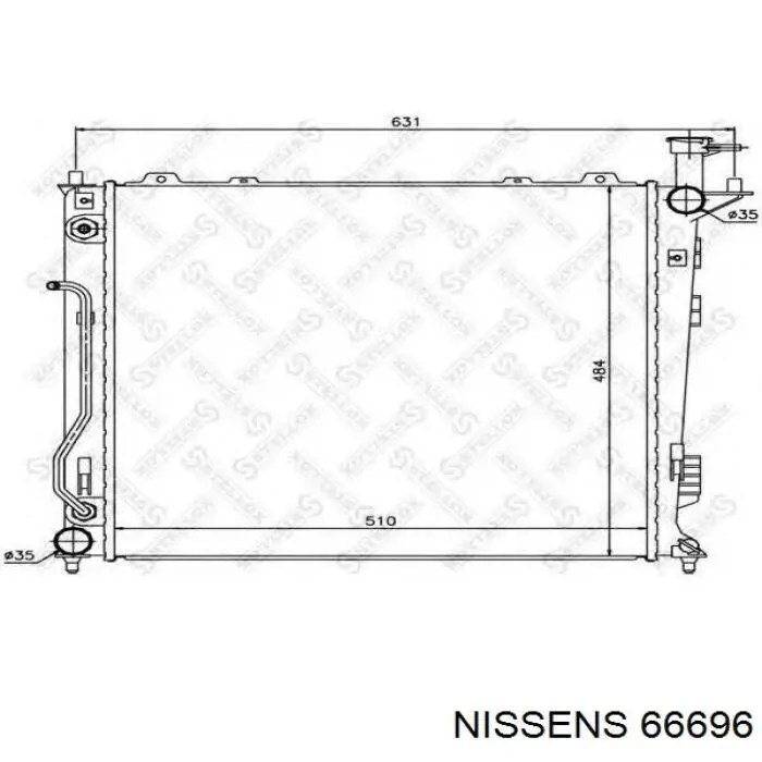 66696 Nissens радіатор охолодження двигуна