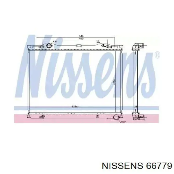 Радіатор охолодження Nissens 66779