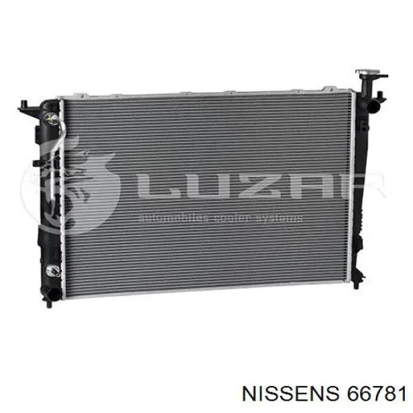 66781 Nissens радіатор охолодження двигуна
