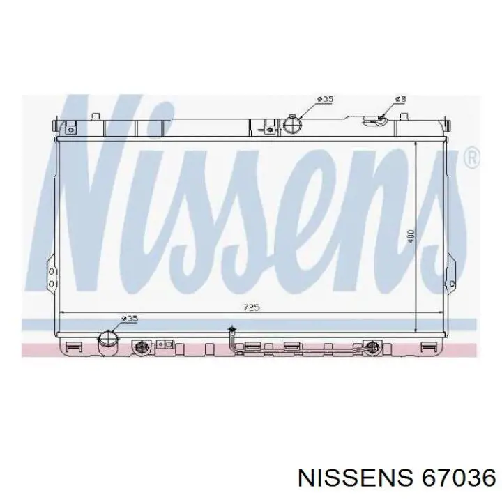 67036 Nissens Радіатор охолодження двигуна