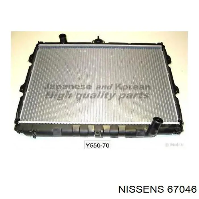 67046 Nissens радіатор охолодження двигуна