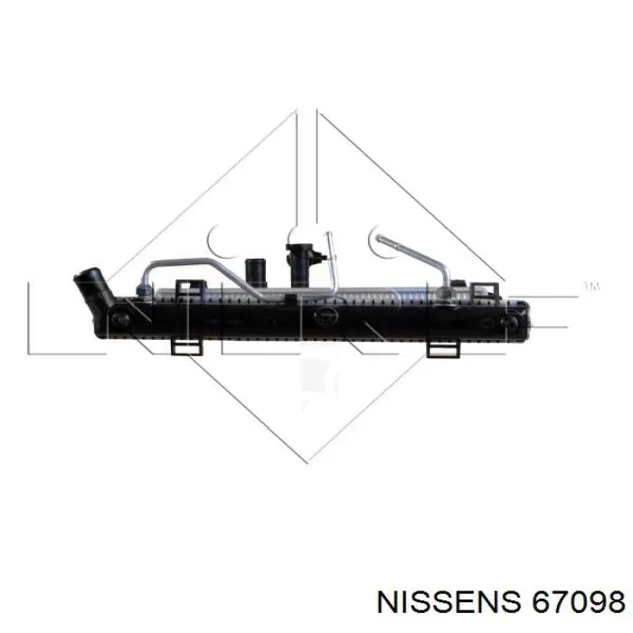 67098 Nissens радіатор охолодження двигуна