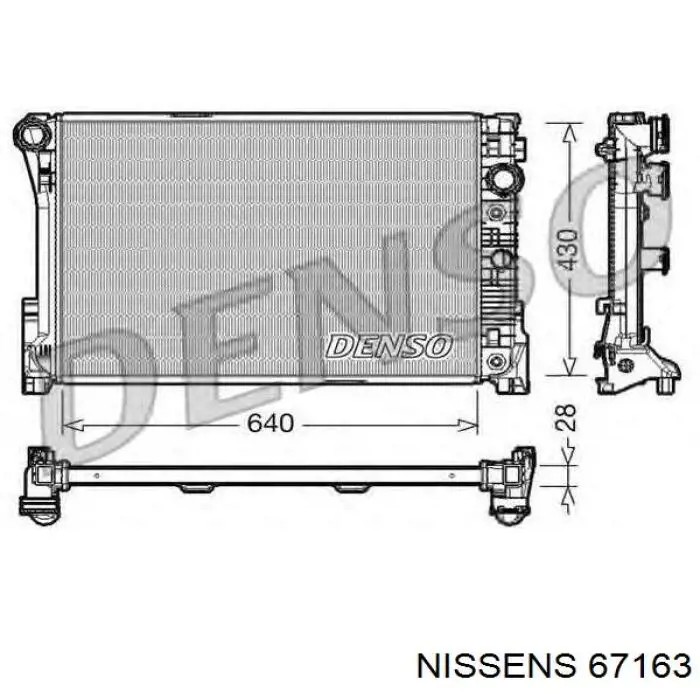 Радіатор 67163 Nissens