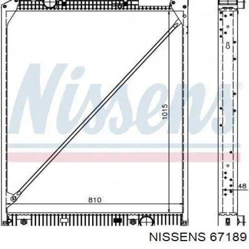 67189 Nissens Радіатор охолодження двигуна