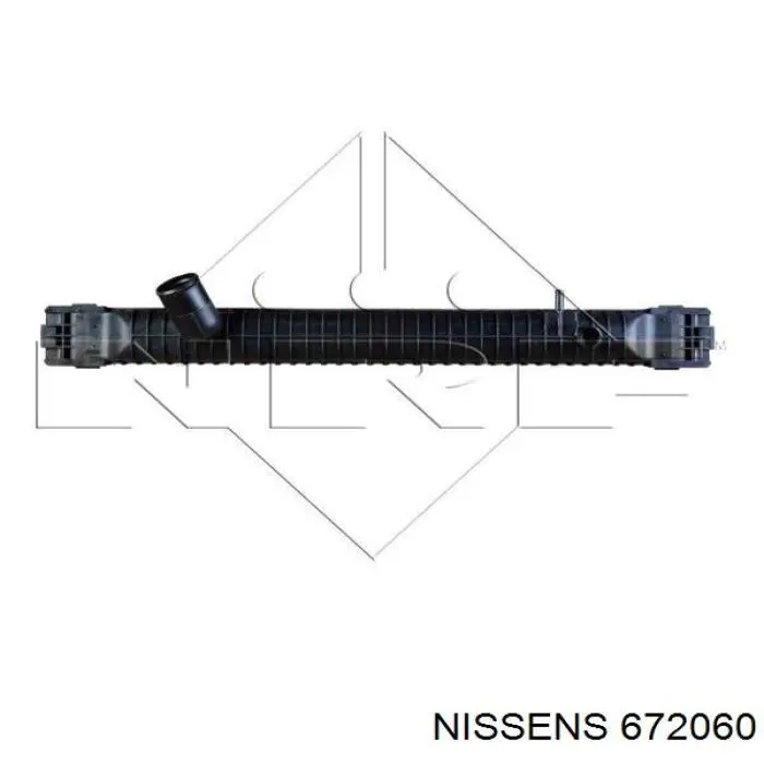 672060 Nissens радіатор охолодження двигуна