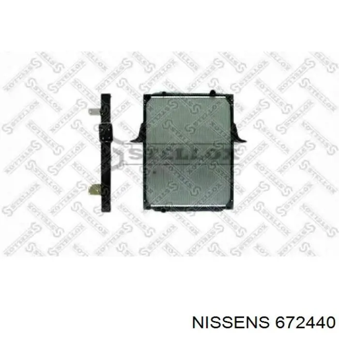 Купити 672440 Nissens Радіатор двигуна