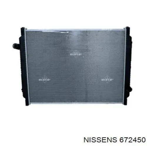 672450 Nissens радіатор охолодження двигуна